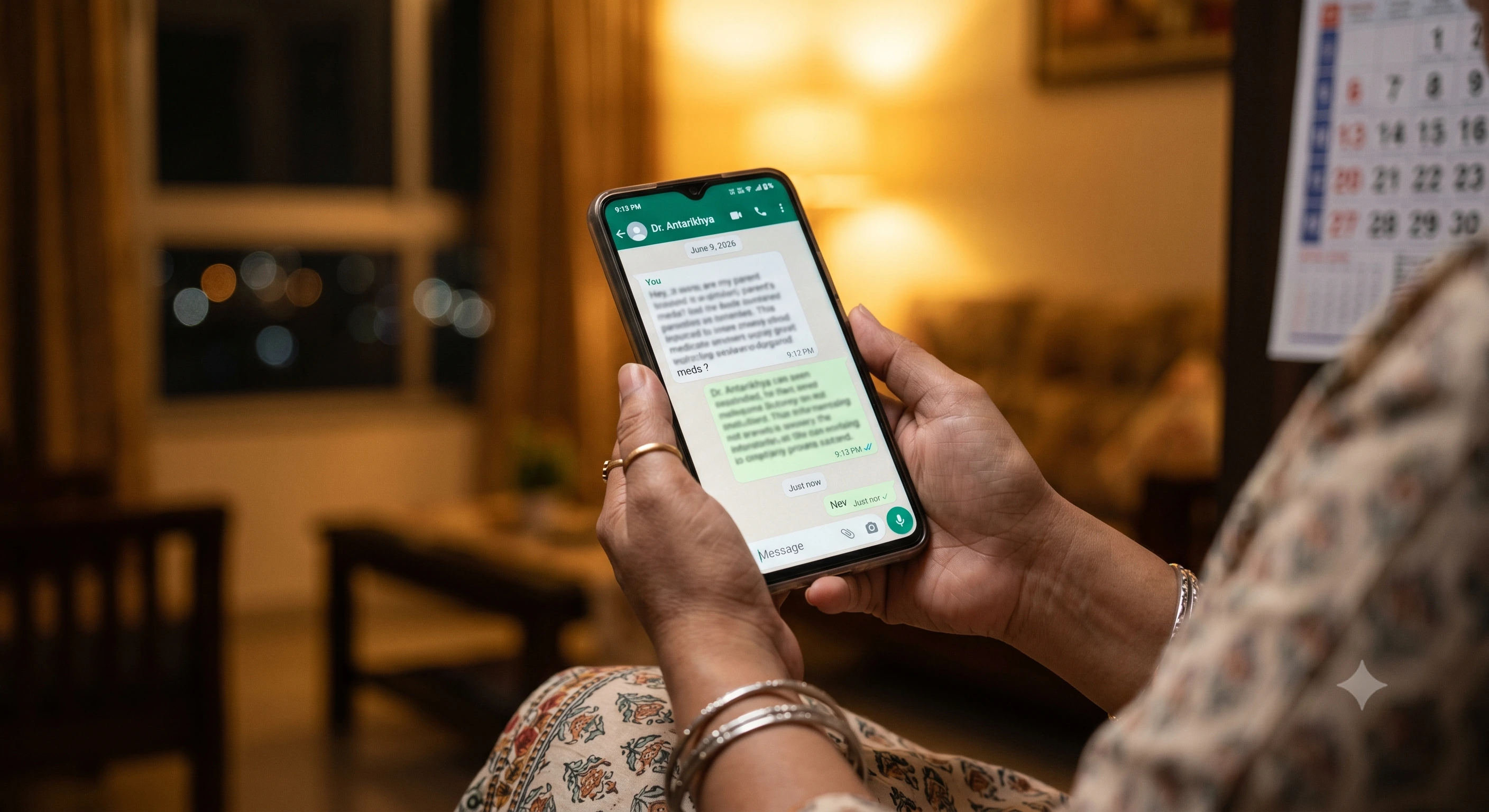 WhatsApp conversation with Dr. Antarikhya